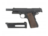 Страйкбольный пистолет Colt 1911, CO2, чёрный (KJW)